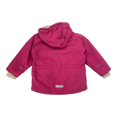 Mini A Ture fleece lined winter jacket, burgundy | 86cm