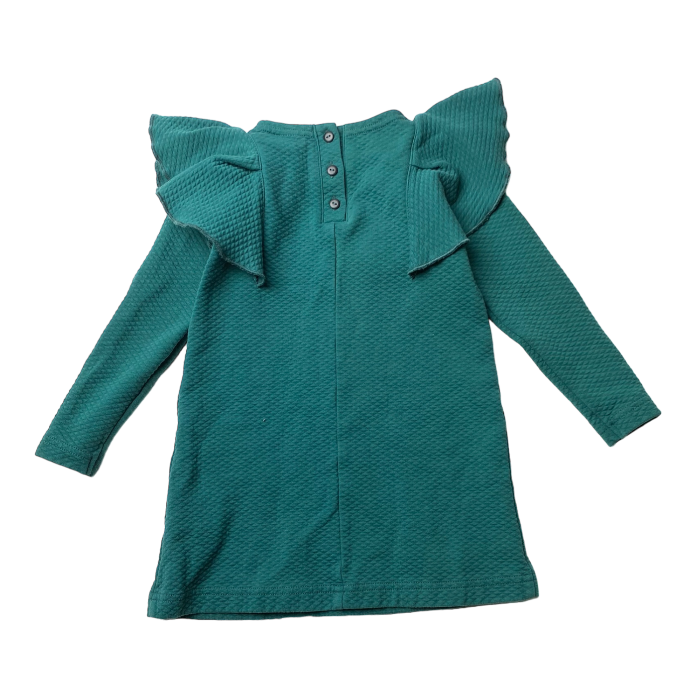 Aarre sweat dress, dark mint | 98/104cm