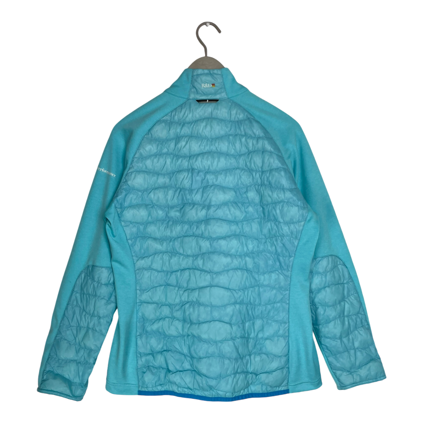 Peak Performance helium hybrid down jacket, turquoise | woman XL