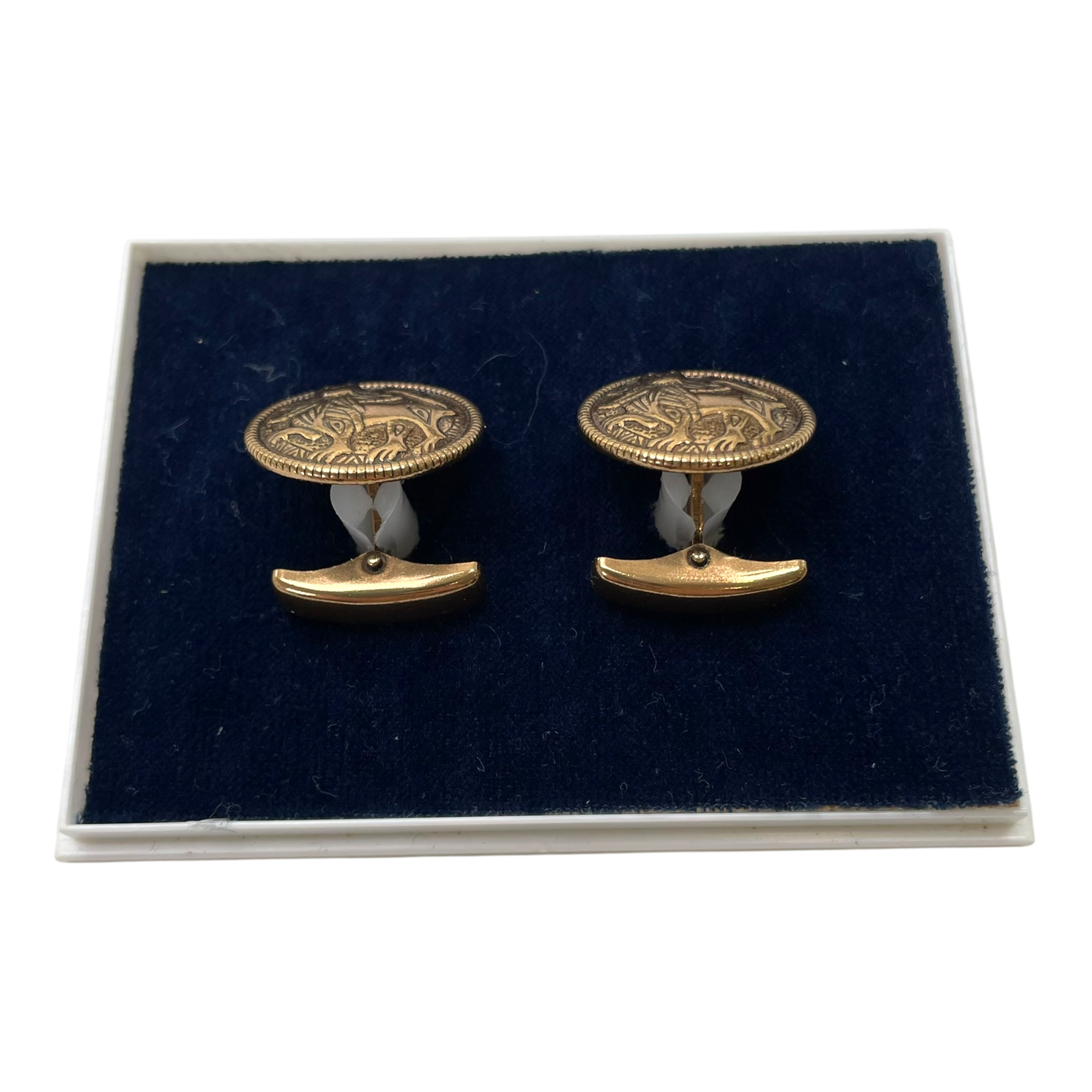 Kalevala Koru aurinkoleijona cufflinks, bronze