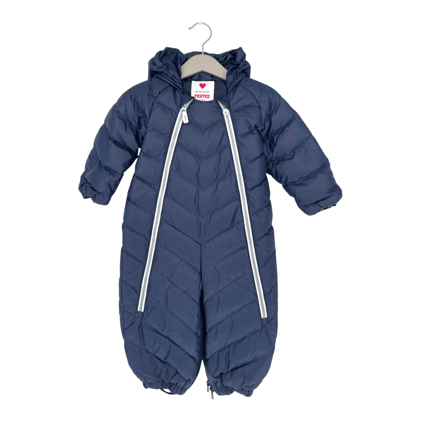 Reima virkaten down overall, dark blue | 74/80cm
