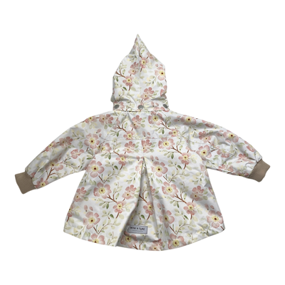Mini A Ture matwiami fleece lined spring jacket, flowers | 74cm
