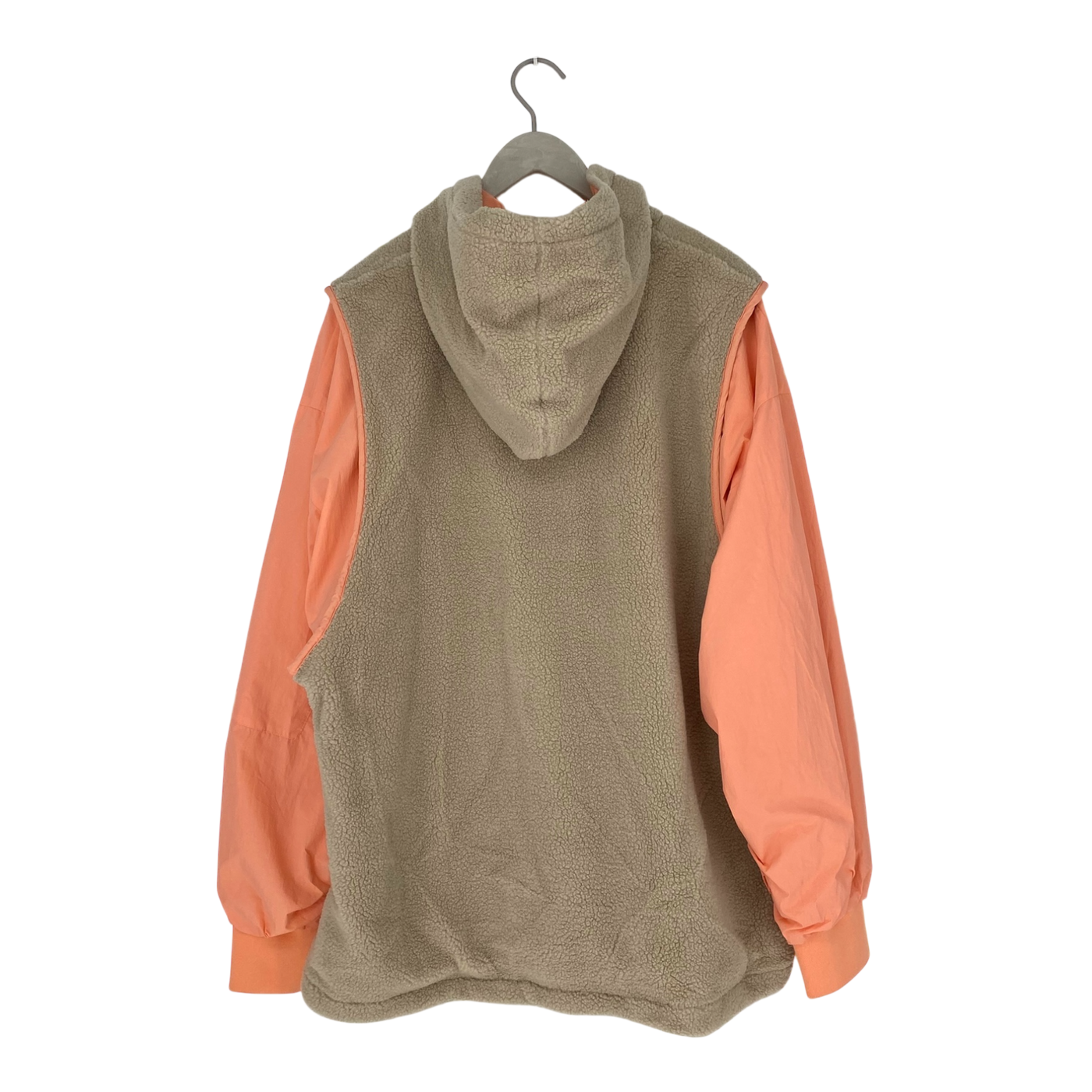 Embassy of Bricks and Logs ruby coach jacket, beige/coral | unisex S