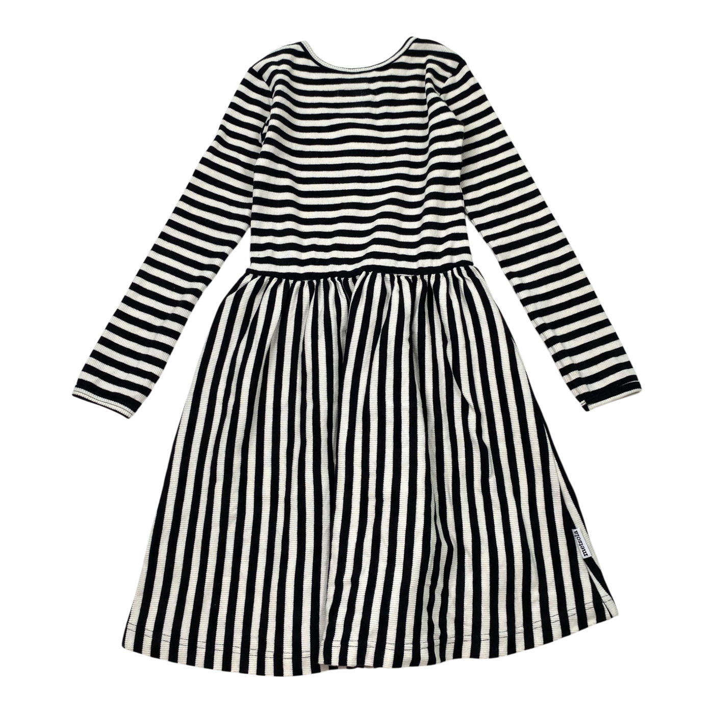 Metsola rib dress, stripes | 134/140cm