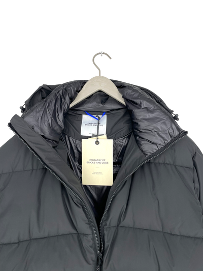 Embassy of Bricks and Logs rawdon puffer jacket, black | unisex L