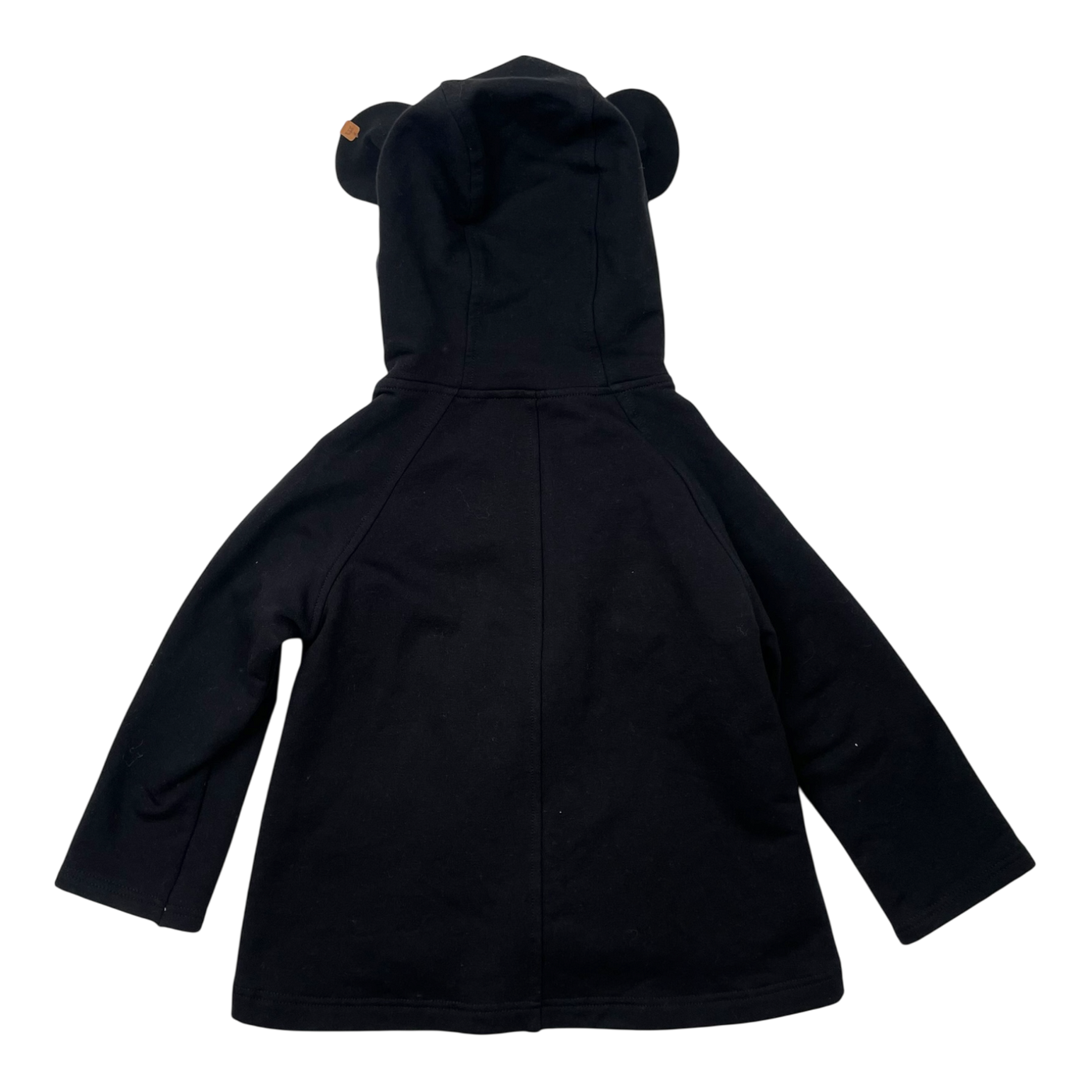 Metsola bear ear hoodie, black | 86/92cm