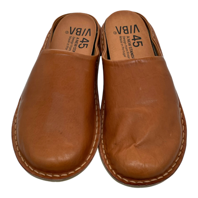 VIBAe Roma leather slippers, cognac brown | 45