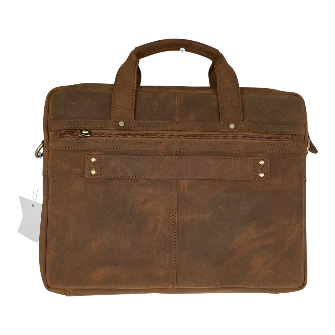 Holzrichter leather briefcase, brown