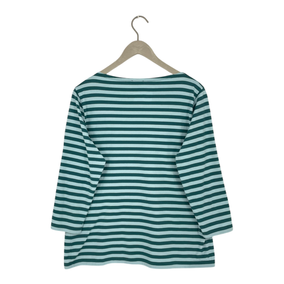 Marimekko ilma stripe shirt, green and blue | woman XL