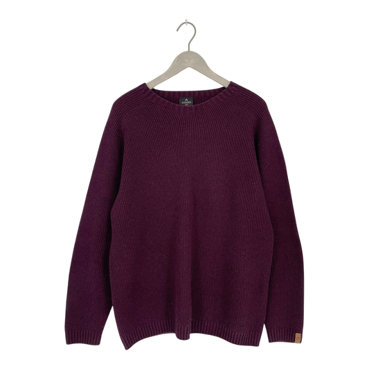 North Outdoor merino sweater, burgundy | woman 2XL
