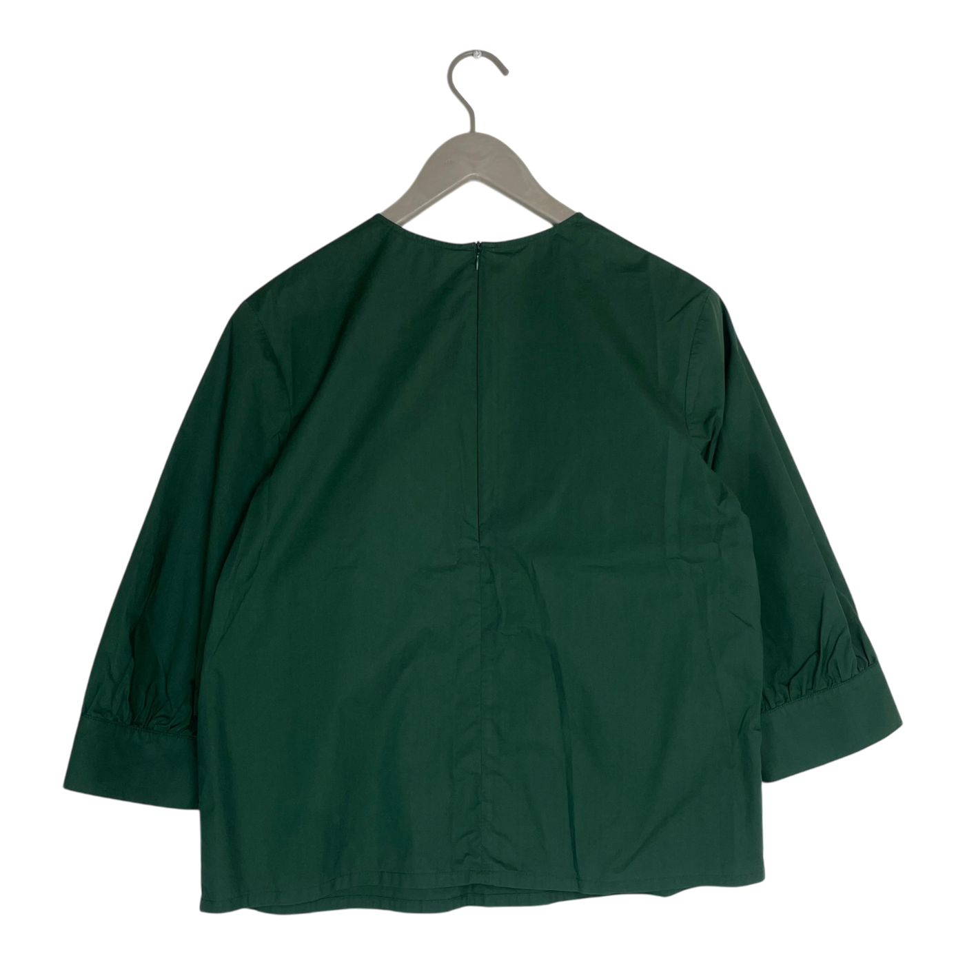 Marimekko houmen solid blouse, hunter green | woman 38