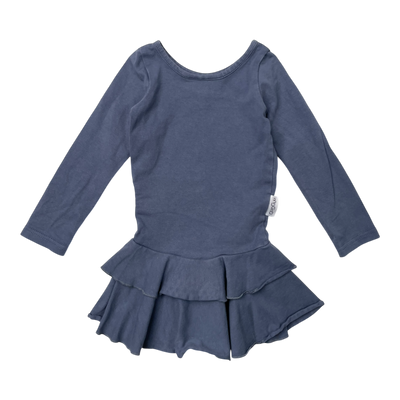 Gugguu frilla dress, blue | 74cm