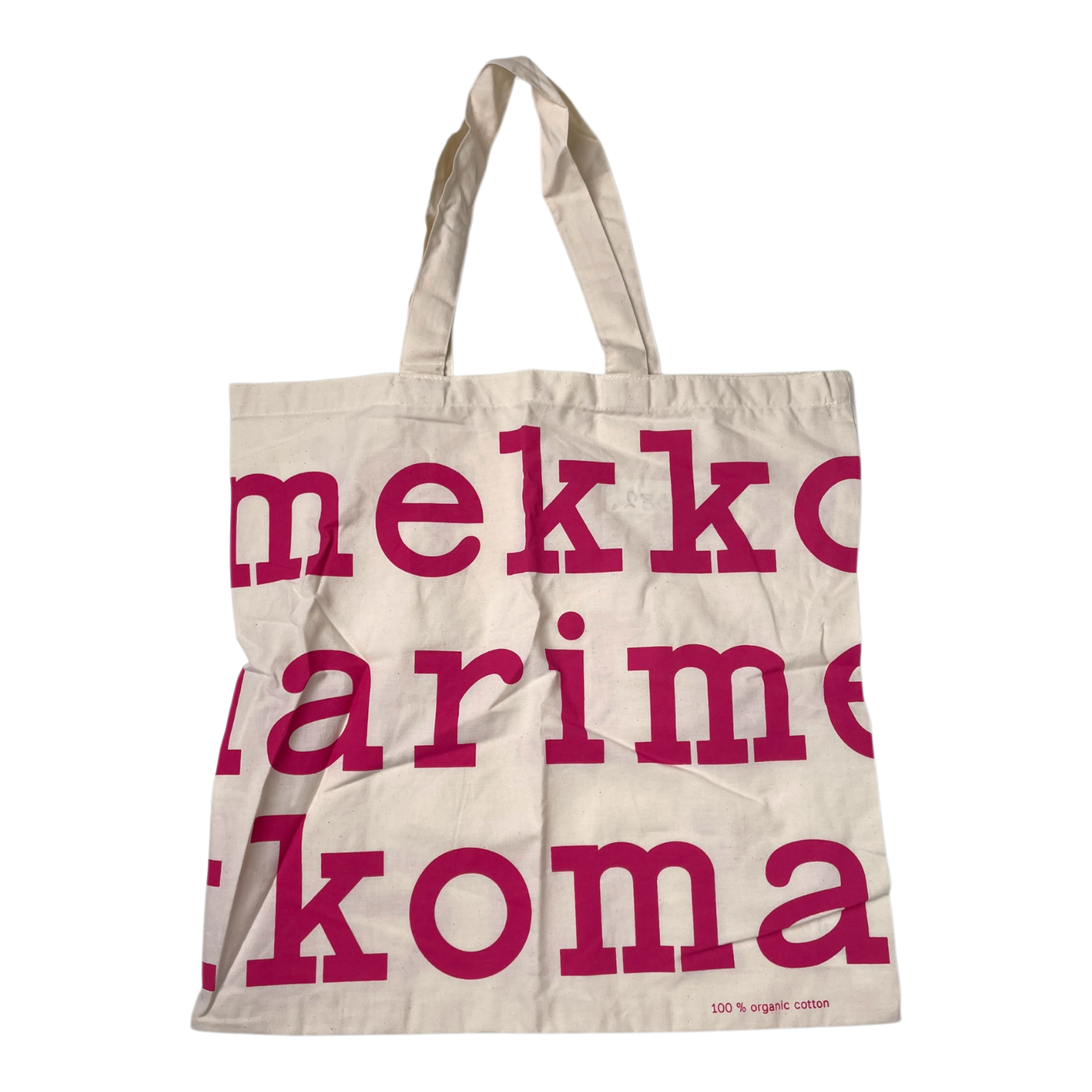 Marimekko logo bag, ivory & deep pink | onesize