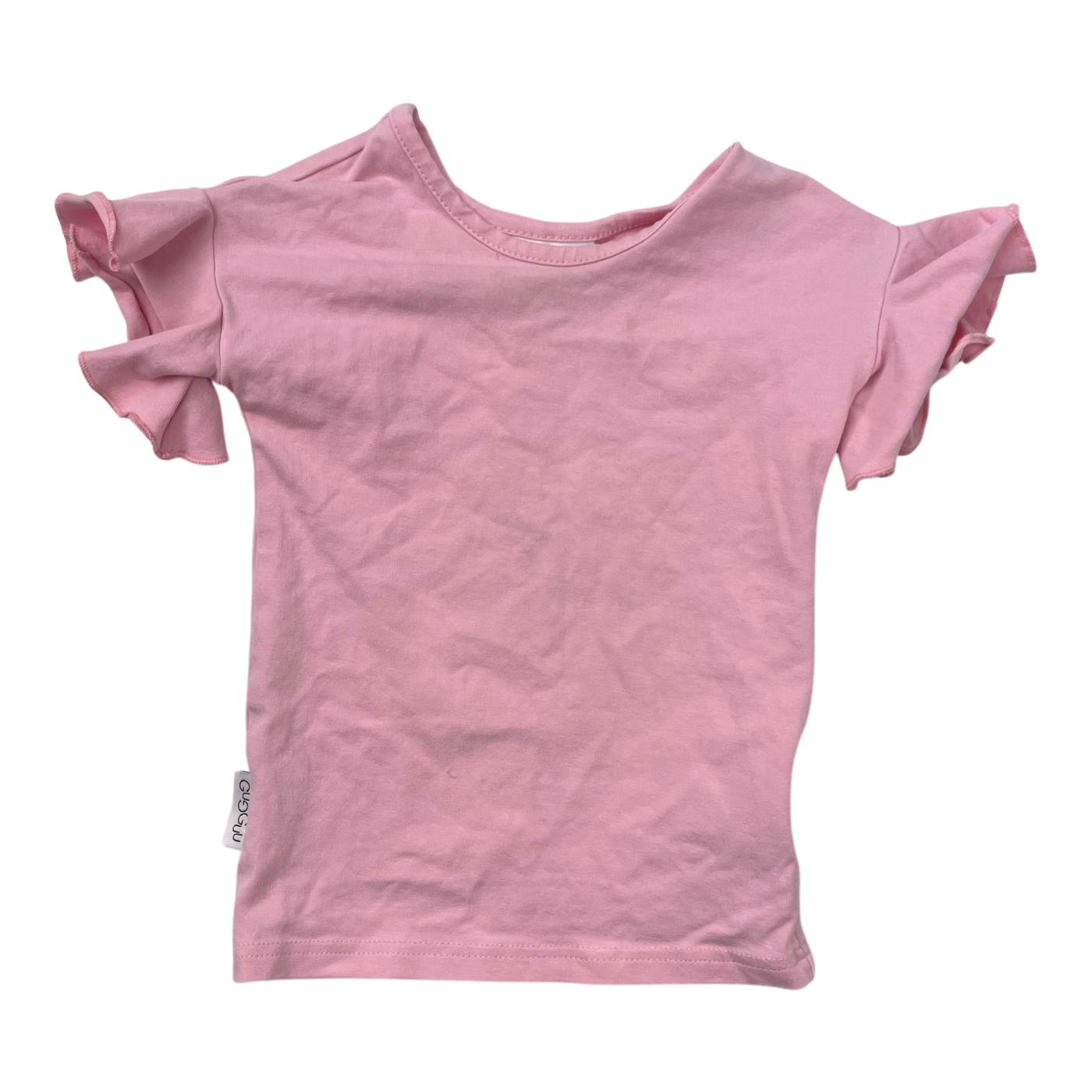 Gugguu frill t-shirt, pink | 80cm