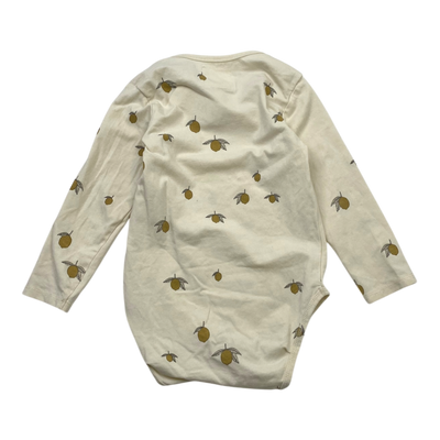 Konges Sløjd body, lemon | 80/86cm