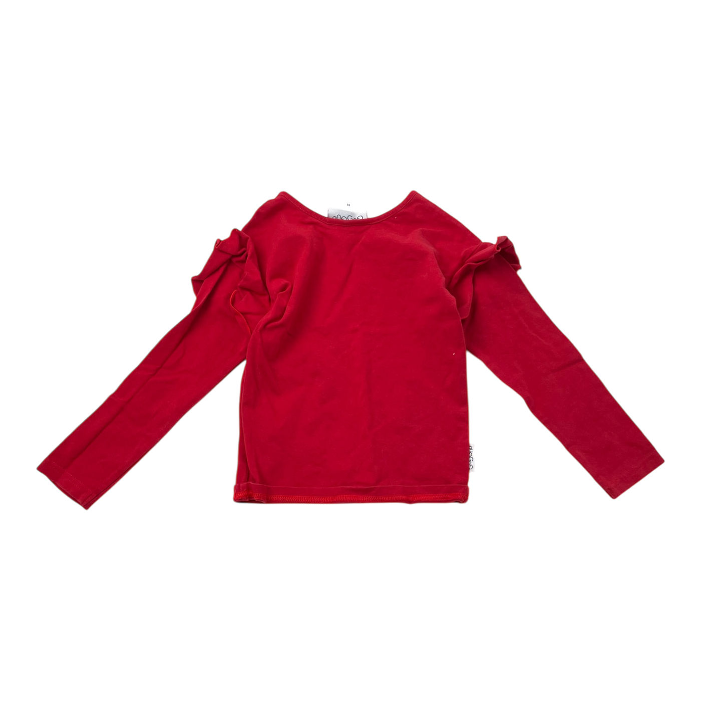 Gugguu frill shirt, red | 86cm