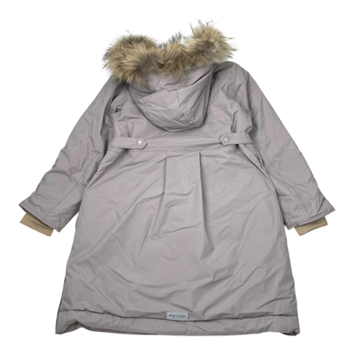 Mini A Ture matvencastaia fleece lined winter jacket fur, grey | 134cm