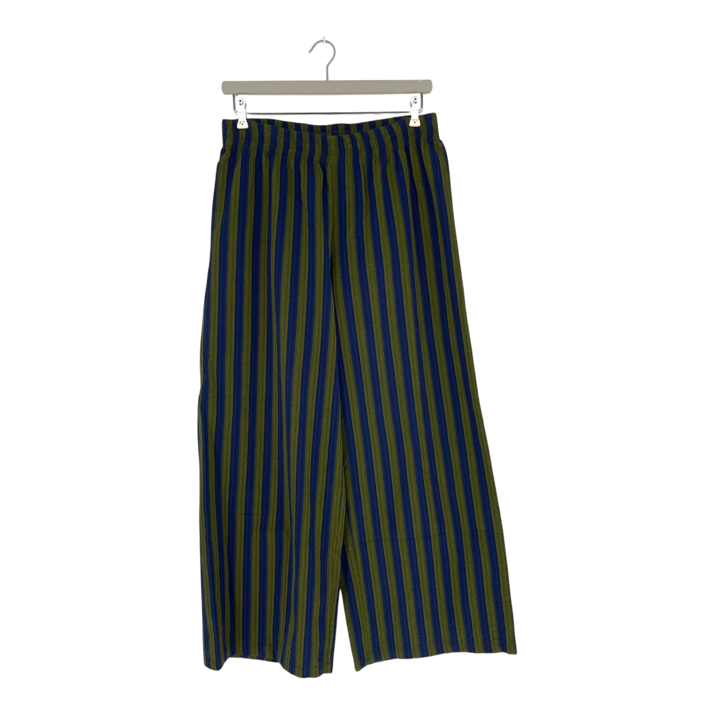 Mainio flowy trousers, hunter green/midnight blue | woman XL