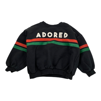 Mini Rodini sweatshirt, black | 110/116cm
