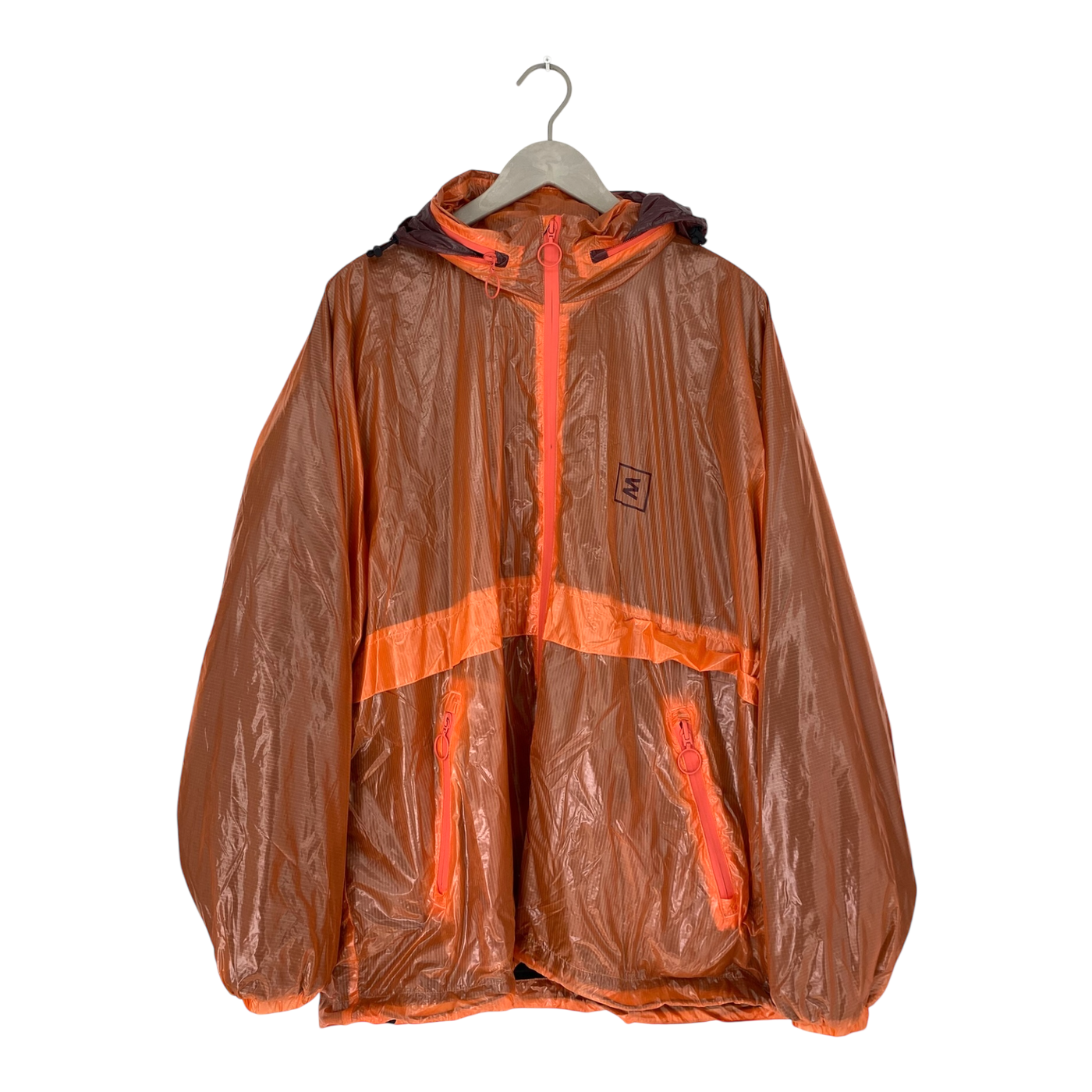 Embassy of Bricks and Logs marpak rain jacket, coral | woman L