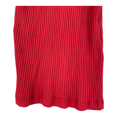 Toive rib top, red | woman XS