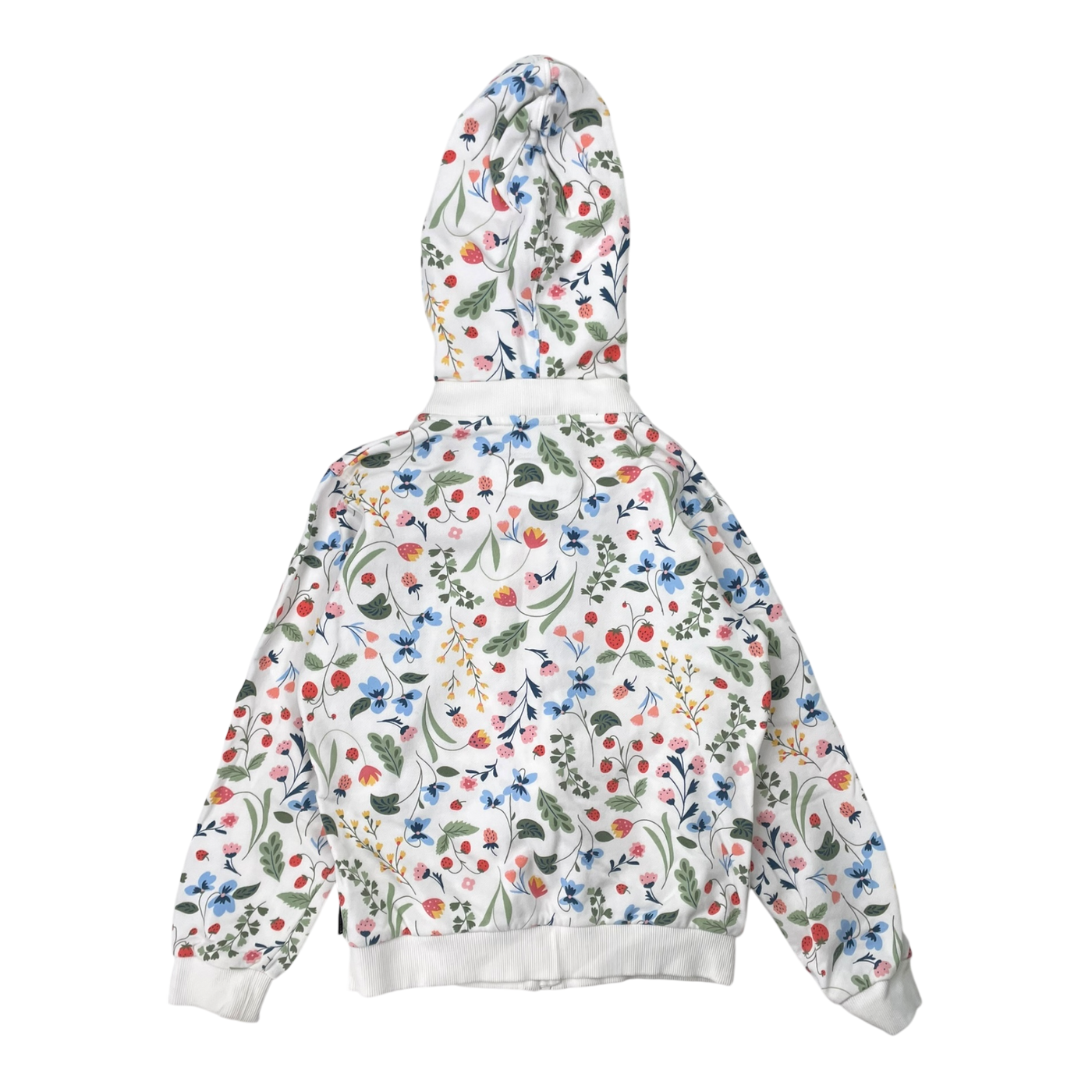 Polarn O. Pyret hoodie, flowers | 134cm