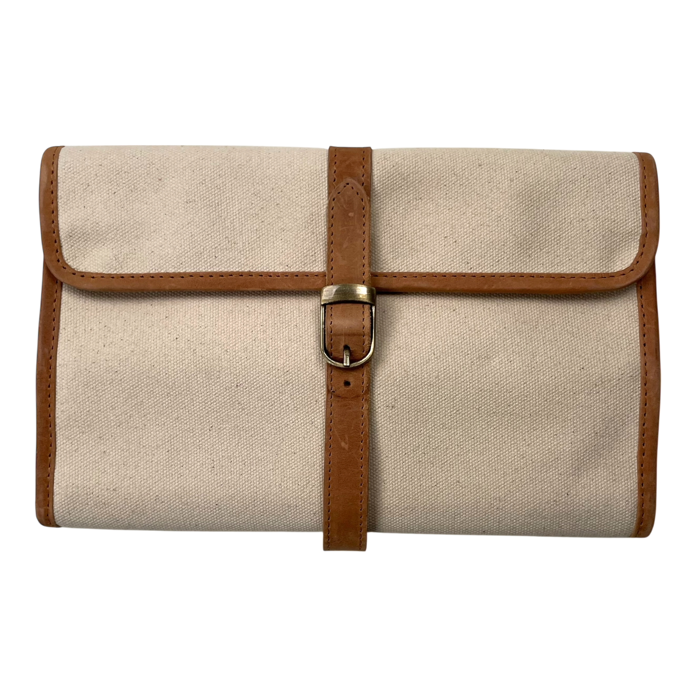 Holzrichter roll-up toiletry bag, cream
