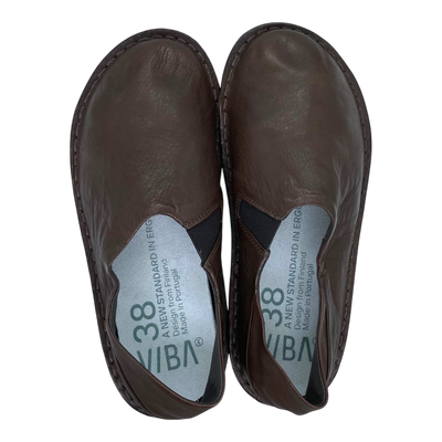 VIBAe Zuma leather shoes, cocoa brown | 38