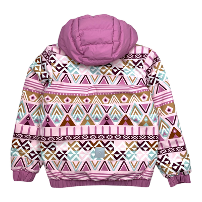 Reima finnoo reversible down jacket, multicolor | 140cm