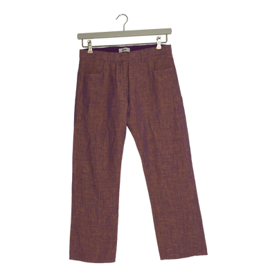 Acne pop linen capri pants, purple | woman 34