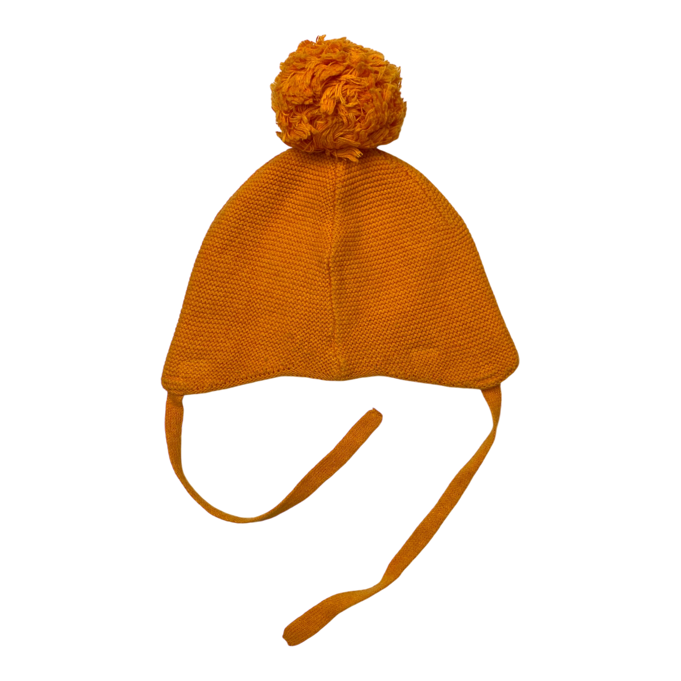 Metsola knitted cotton beanie, orange | 3-4y