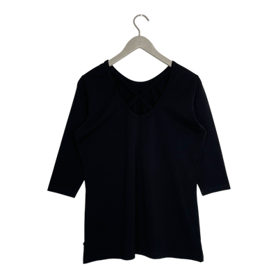 Kaiko cross shirt, black | woman L