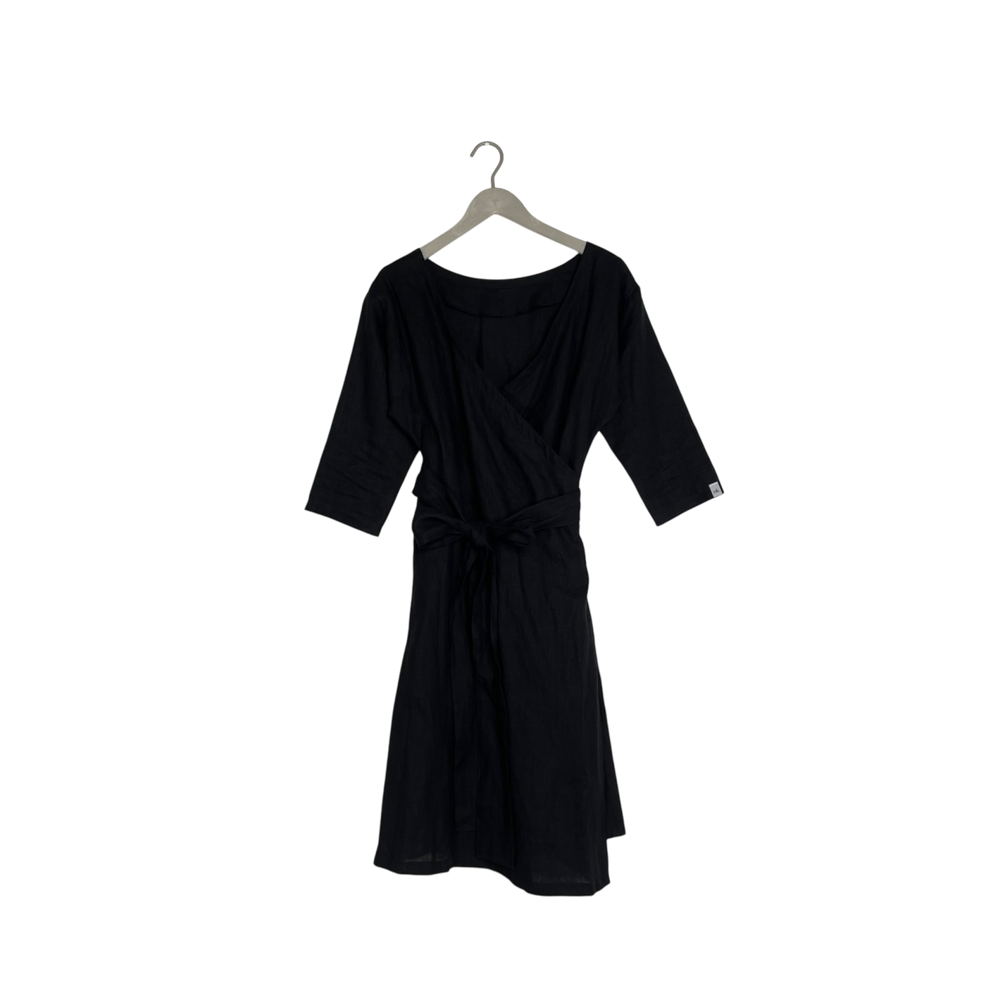 Nakoa cloe linen dress, black | woman XS