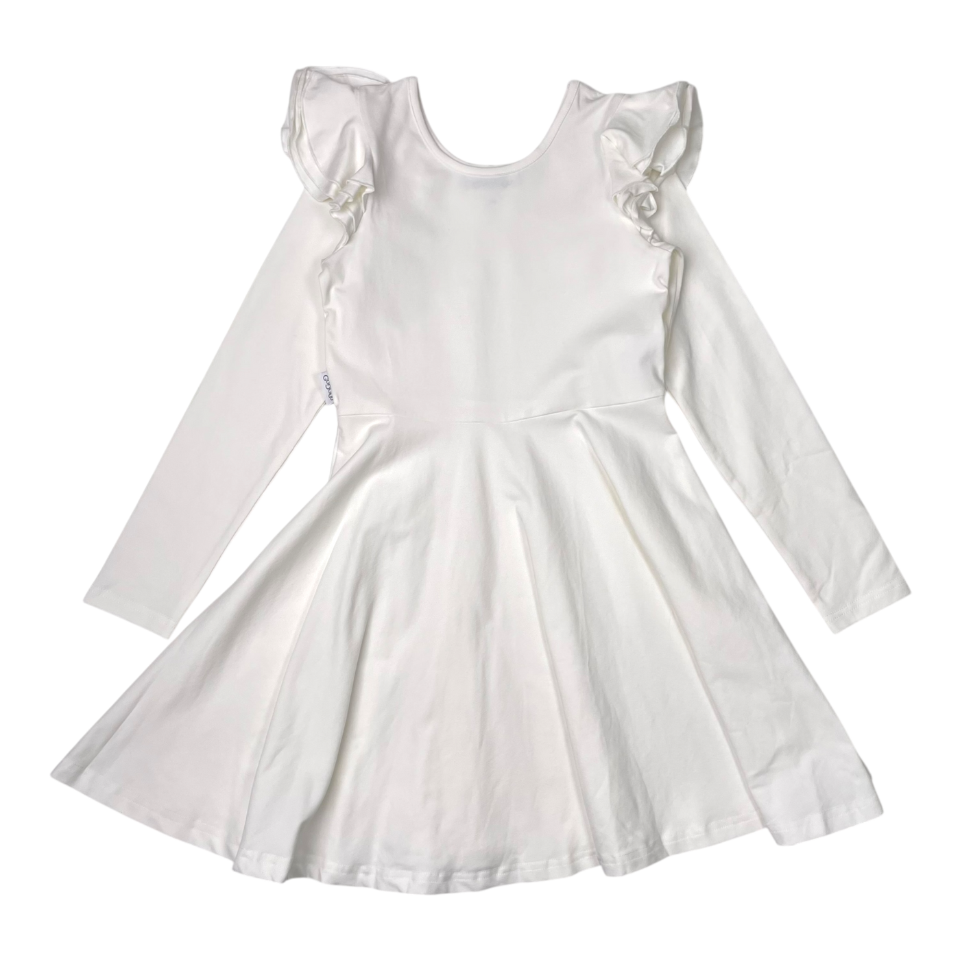 Gugguu frilla dress, white | 134cm