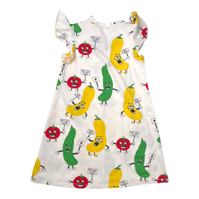 Mini Rodini frill dress, vegetables | 116/122cm