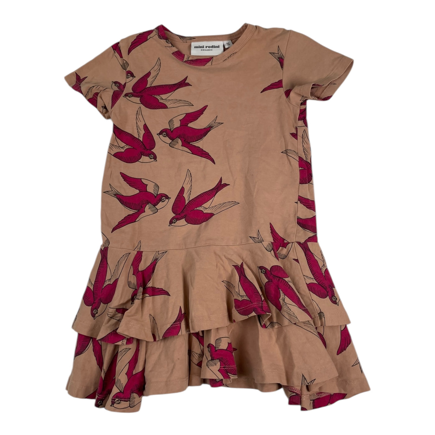 Mini Rodini dress, birds | 92/98cm