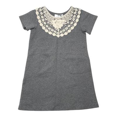 Lumoan sweat dress, grey | 122/128cm