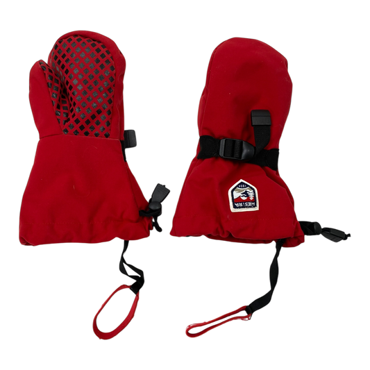 Hestra fjellvotten winter mittens, red | 10-11y