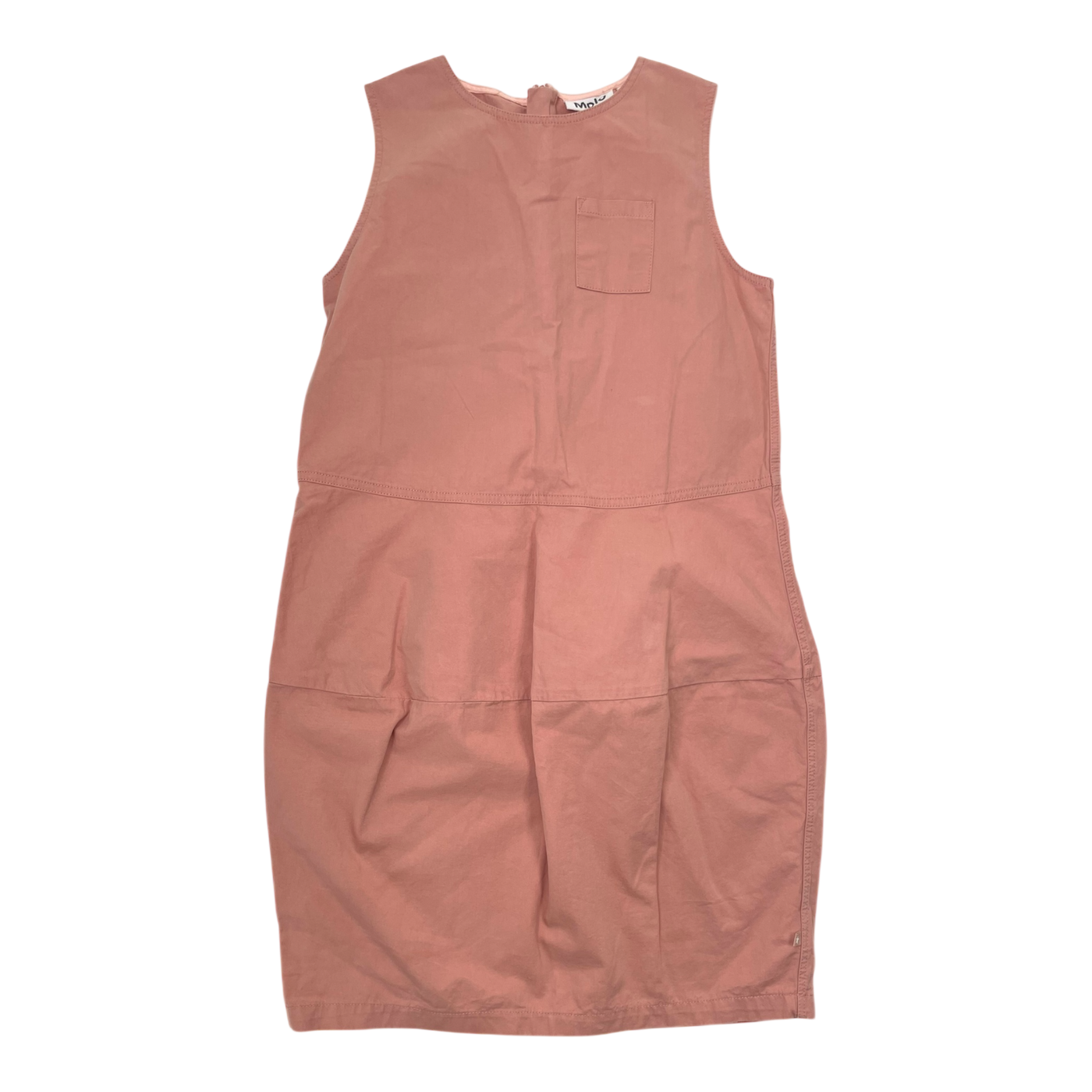 Molo woven dress, coral rose | 146/152cm