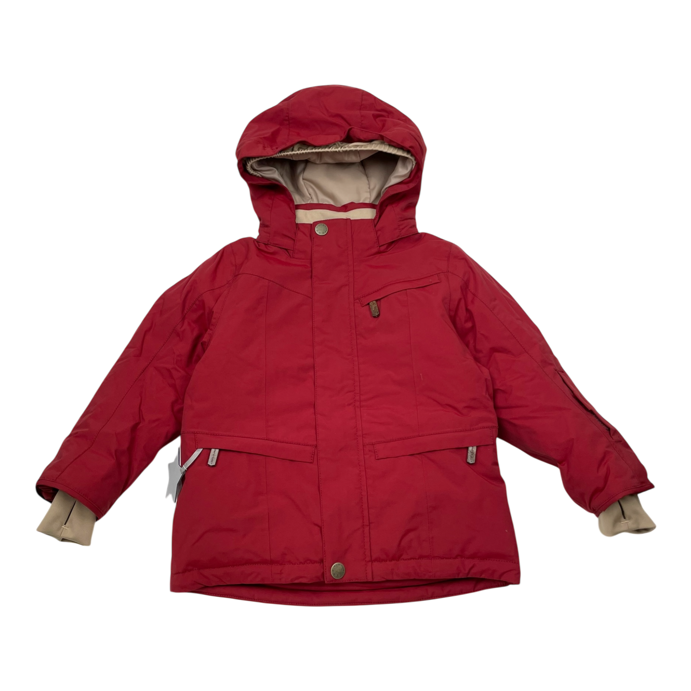 Mini A Ture matvestyn winter jacket, dark red | 104cm