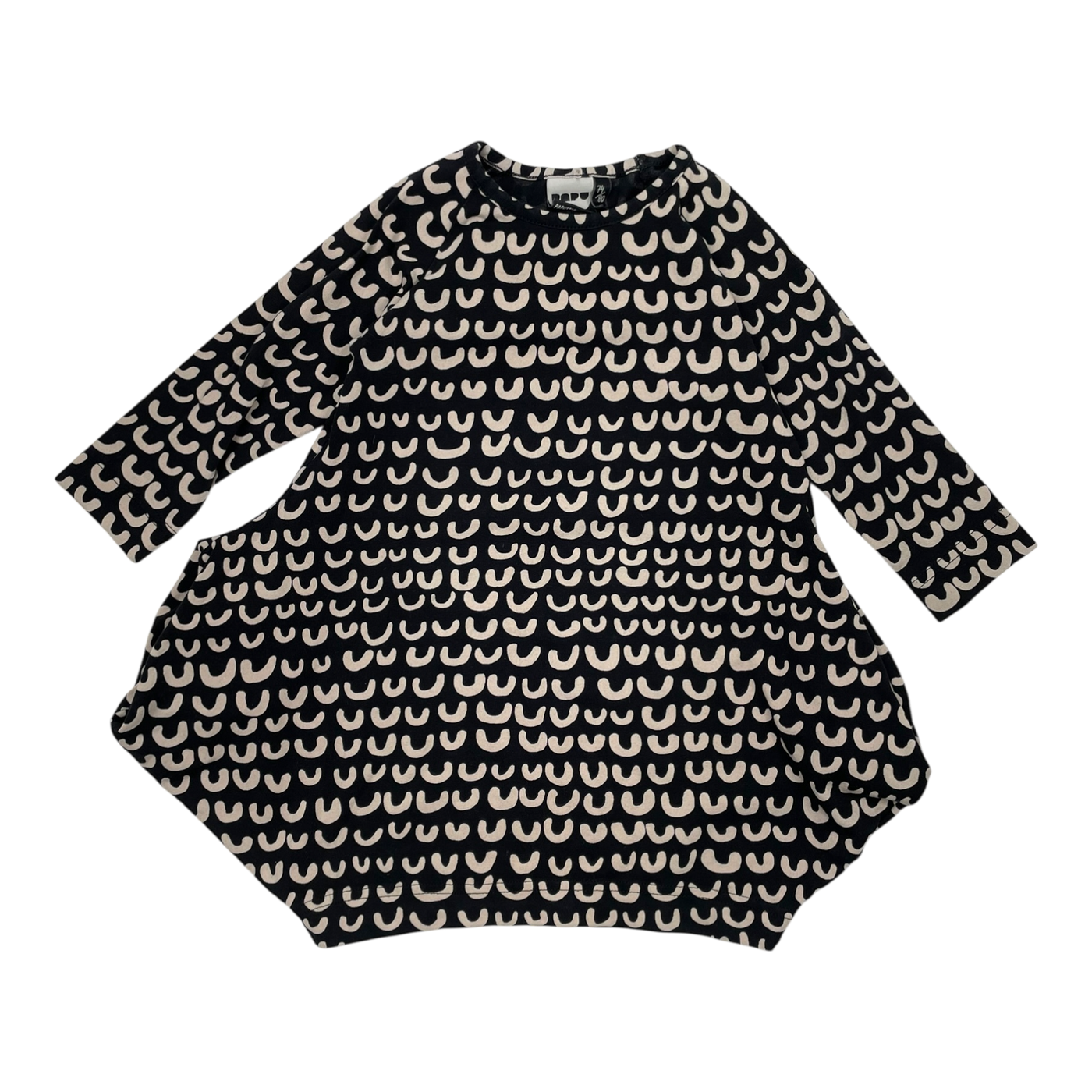Papu kanto dress, beans | 74/80cm