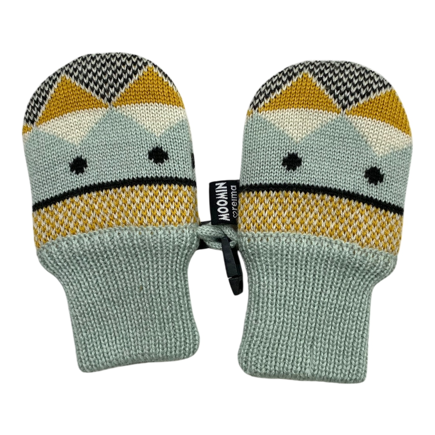 Reima x Moomin knitted mittens, turquoise | baby
