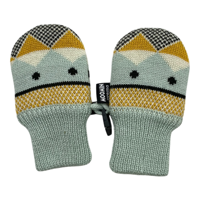 Reima x Moomin knitted mittens, turquoise | baby