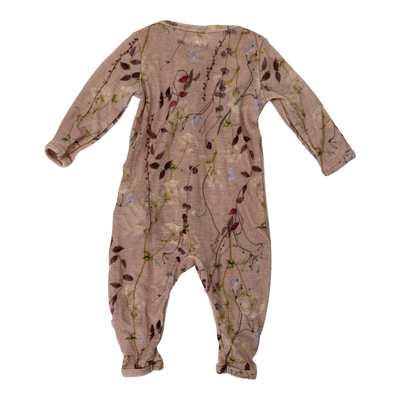 Molo merino jumpsuit, flowers | 62cm