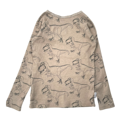 Metsola rib shirt, dino | 122/128cm
