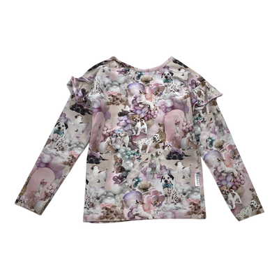 Gugguu frill shirt, pink | 110cm
