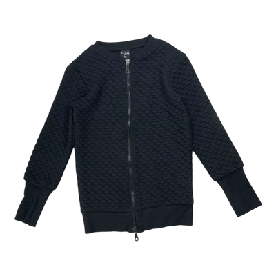 Aarre zipper sweat hoodie, black | 110/116cm