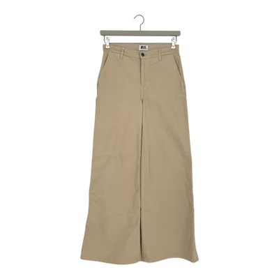 Mud Jeans chelsea wide leg pants, tan | woman 27