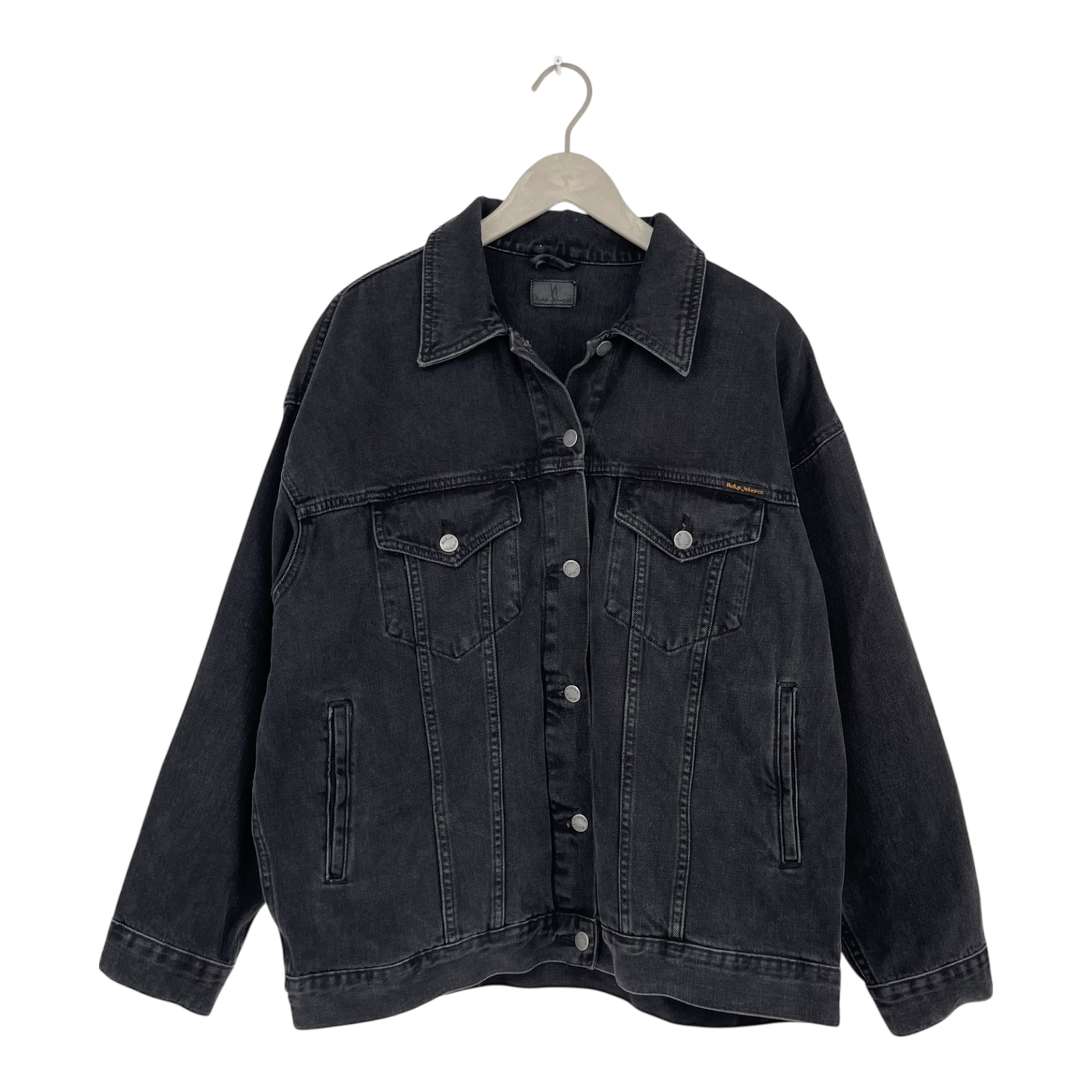 Nudie Jeans denim jacket, black | unisex L
