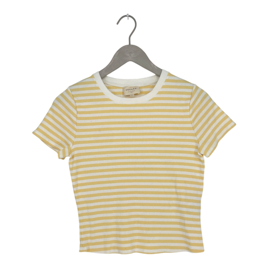 Sézane rib t-shirt, stripes | woman XL